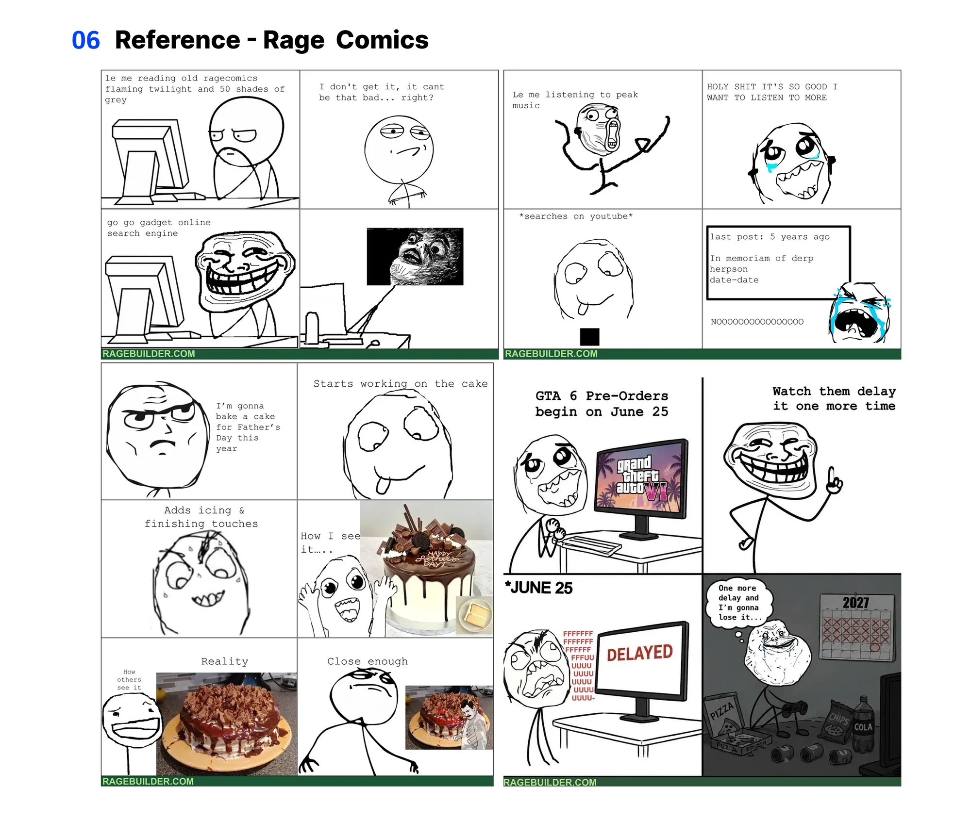 Rage Comics 网络参考图集